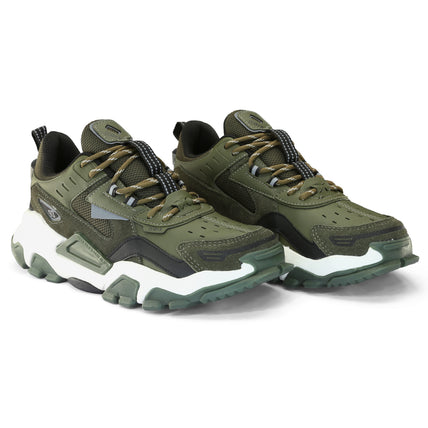 Tênis Qix Trek Urban Hiking Verde Militar e Off White