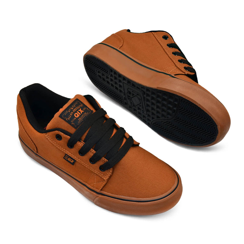 Tênis QIX Allan Mesquita Vulcan 07 - Caramelo e Gum