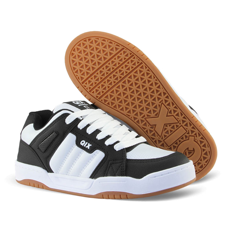 Tênis Qix Skate Square - Preto e Branco