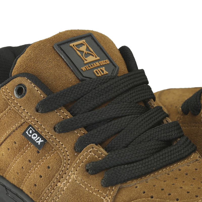 Tênis QIX 80's OG Pro Series by Willian Seco Caramelo e Preto