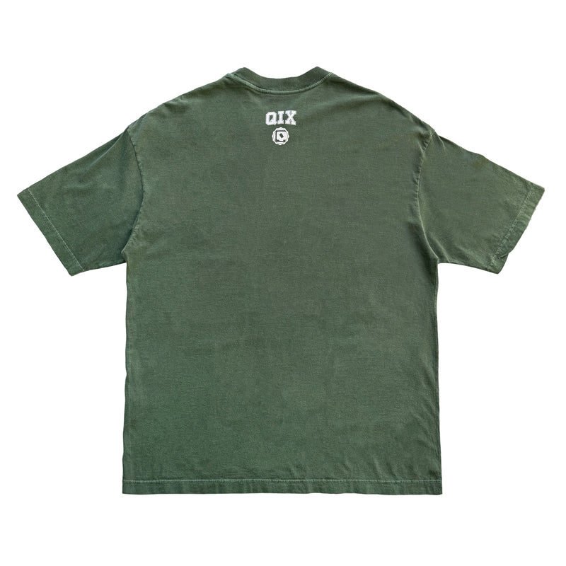 CAMISETA QIX OVERSIZED SKATEBOARDS VERDE ESTONADO