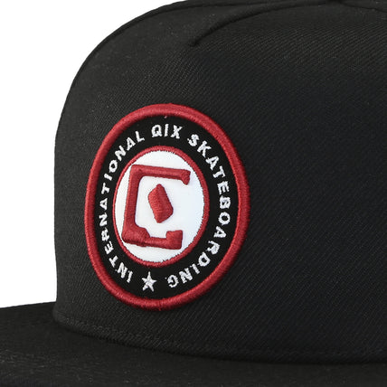 Boné Aba Reta QIX Internacional Skateboarding Preto