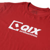 CAMISETA QIX INTERNATIONAL CASUAL T-SHIRT VERMELHA