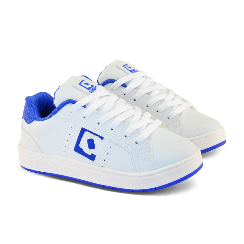Tênis Infantil QIX Combat Retrô Branco e Azul