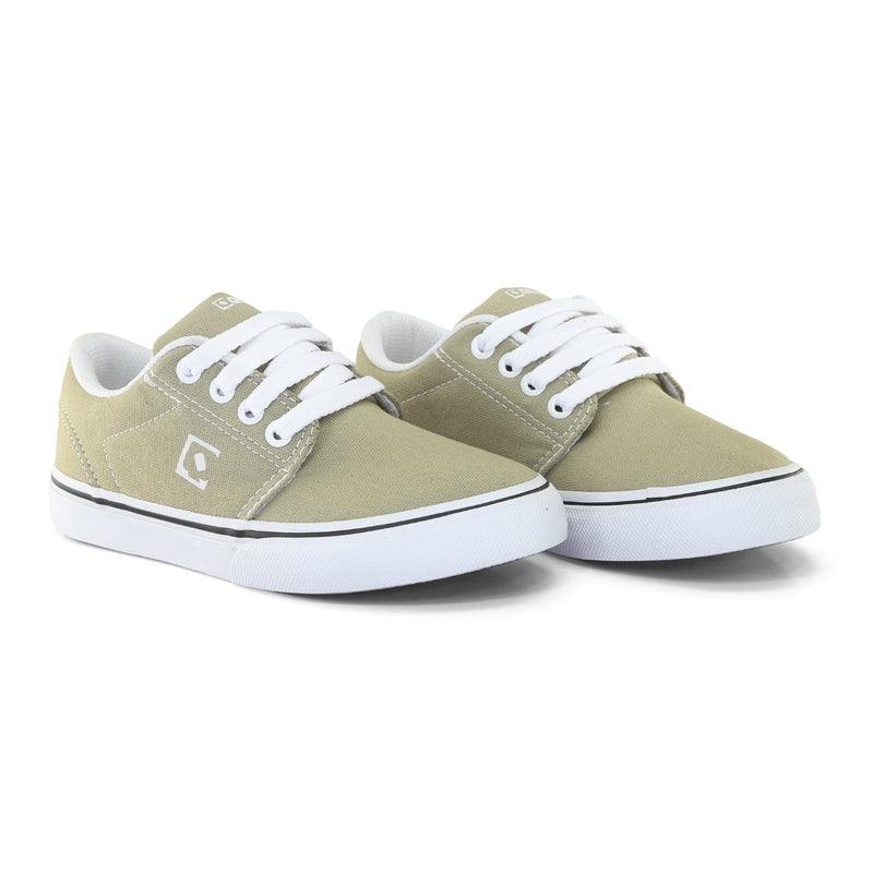 Tênis Infantil Qix Combat 3 Caqui e Branco