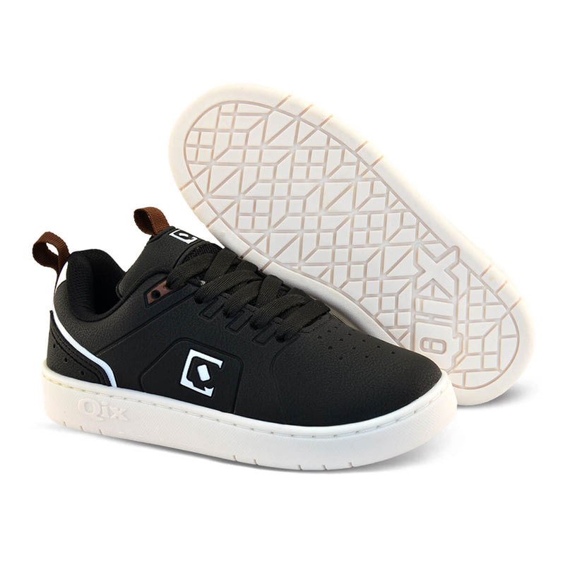 Tênis Infantil QIX Smash Preto e Branco
